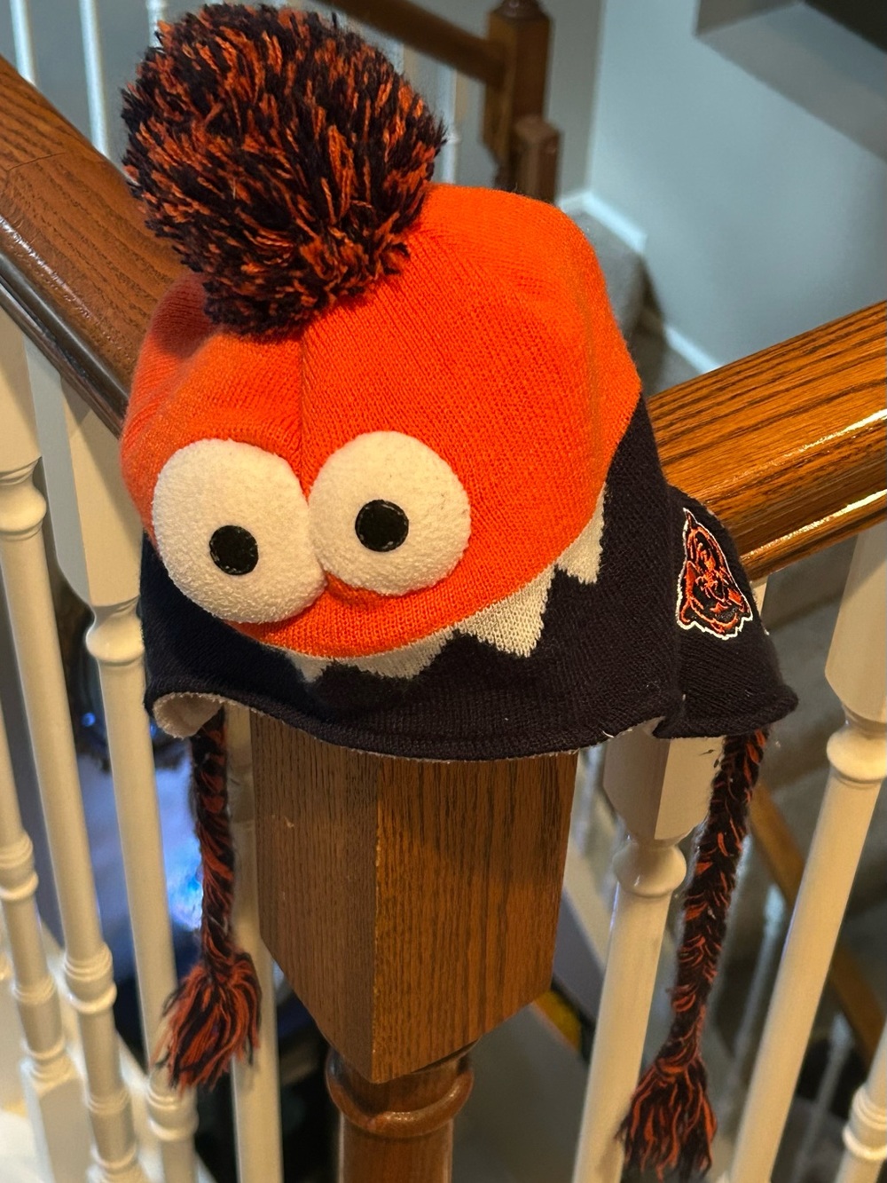 NWOT Kids Chicago Bears Knit Pom Beanie "Little Monsters" Winter Cap - 47 Brand